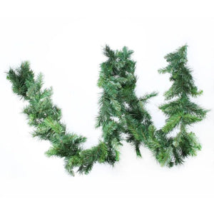 Deluxe 9ft x 10" Evergreen Spruce Garland - 180 Tips - Christmas Artificial