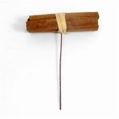 Pack of 12 x 8cm Cinnamon Stick Bundle on a Wire
