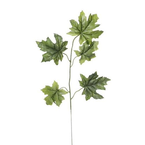 66cm - Bundle of 6 - Green Maple Branch Green Foliage Greenery - Autumn