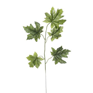 66cm - Bundle of 6 - Green Maple Branch Green Foliage Greenery - Autumn
