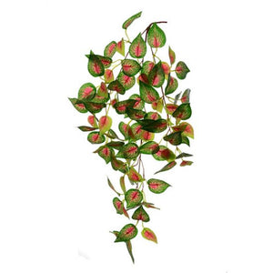 60cm Trailing Coleus Leaf Green/Red - Artificial Greenery Foliage
