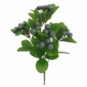 32cm Blue Berry Bush - Christmas Artificial