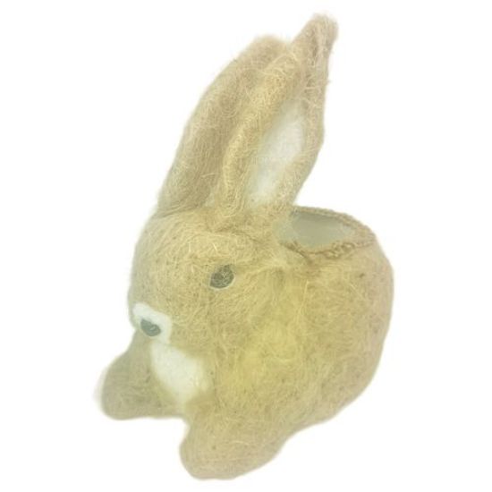 22cm Natural Rabbit Planter - Easter Spring Basket Container