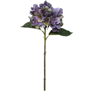 45cm Purple/Green Real Touch Hydrangea