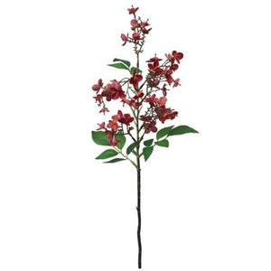 52cm Burnt Orange Real Touch Daphne Spray Stem - Artificial Flowers