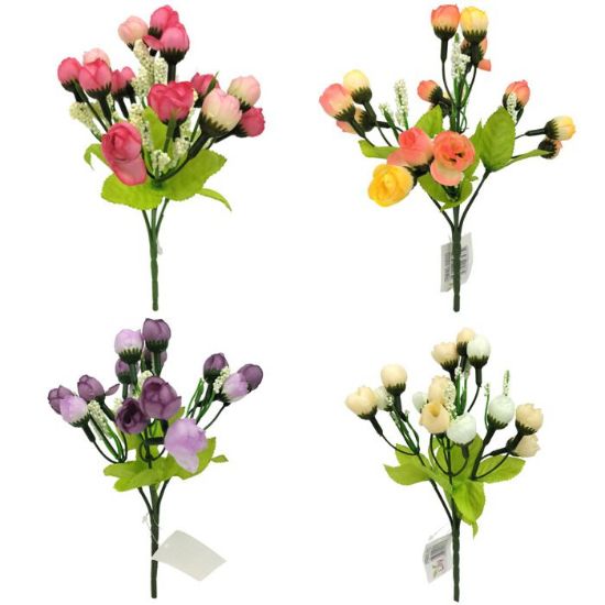 60 X 23cm Mini Spring Rosebud Bush with Astilbe - Assorted Colours - Full Box
