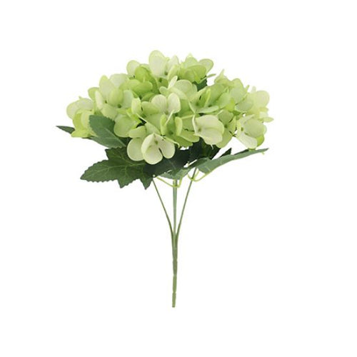 25cm Hydrangea Bush - Sage Green