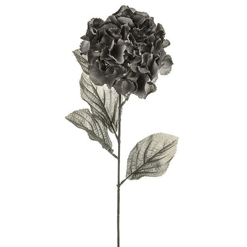 72cm Grey Large Head Hydrangea - Single Stem