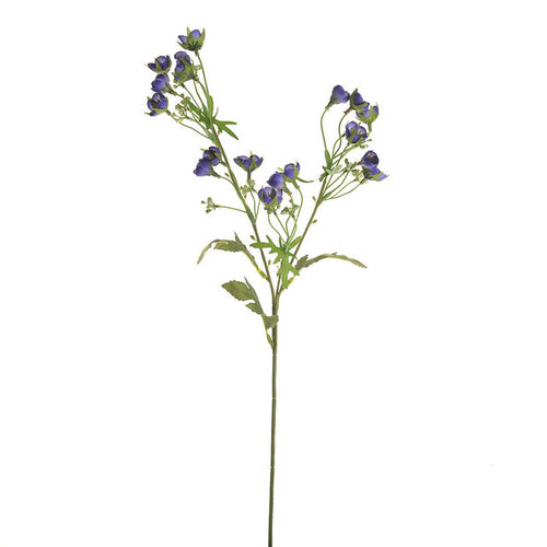 63cm Artificial Buttercup Spray Purple