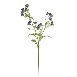63cm Artificial Buttercup Spray Purple