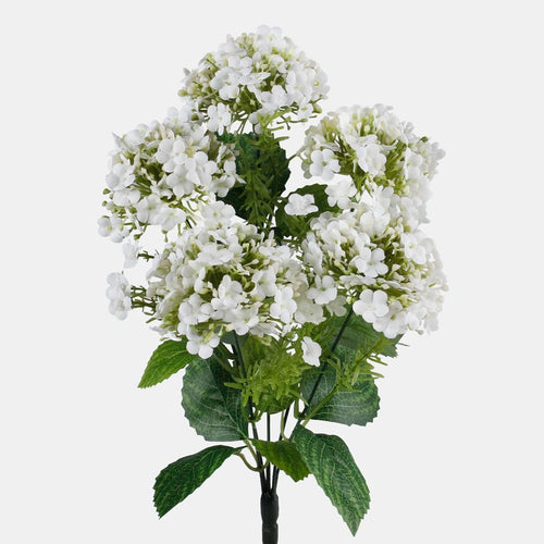 40cm White Viburnum Bunch - Artificial Flower