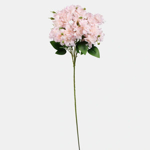 76cm Artificial Peach / Light Pink Azalea - Single Stem - Artificial Flower