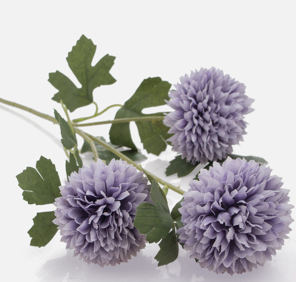 66cm Purple Chrysanthemum Single Stem -  Artificial Flower