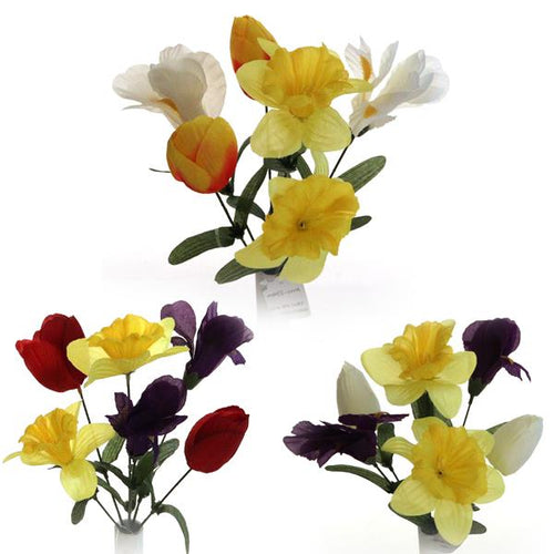 25cm Daffodil Tulip Iris Bunch - Spring Flower