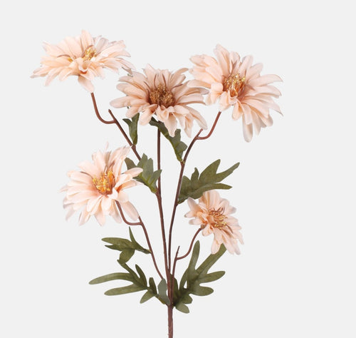 75cm Peach Dahlia Single Stem -  Artificial Flower