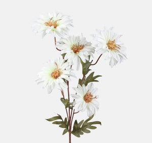 75cm Ivory Dahlia Single Stem -  Artificial Flower