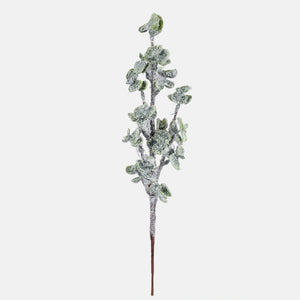 50cm Snow Covered Green Eucalyptus - Christmas Artificial (XB10)