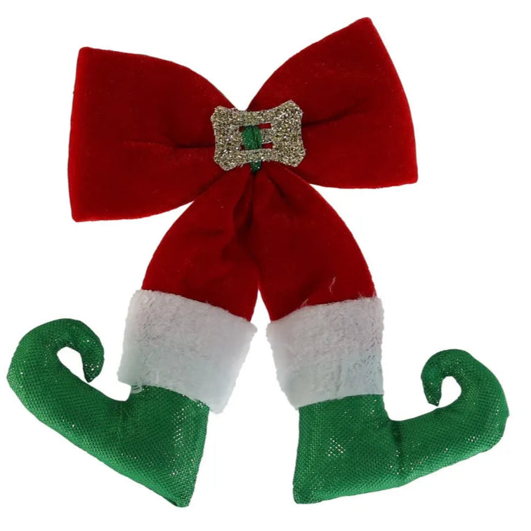 30cm Hanging Elf Legs - Christmas Wreath Attachment Decoration