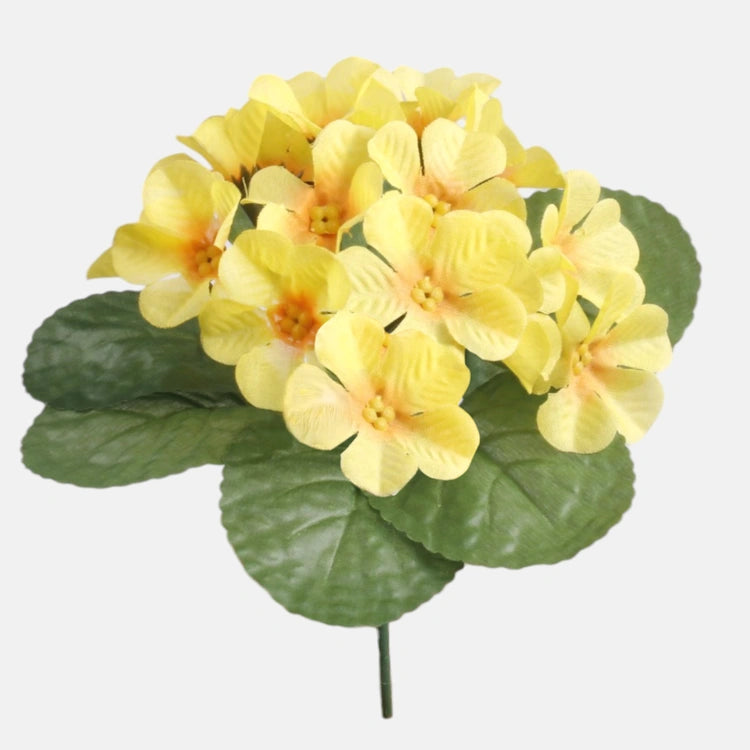 20cm Yellow Violet Flower Bush - Artificial Flower