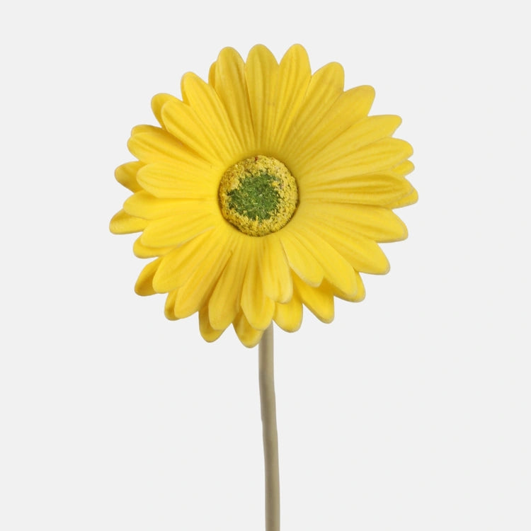37cm Gerbera Yellow - Single Stem Artificial Flower