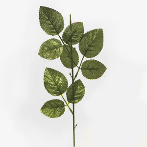 24 x 55cm Green Rose Flower Single Stem - Artificial Flower Greenery Foliage