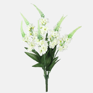 54cm Large Ivory Delphinium Bouquet - 7 Stems