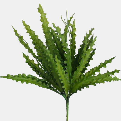 Box of 12 x 38cm Artificial Green Fern Bundle - FULL BOX