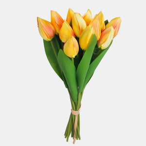 35cm Large Yellow Tulip Bundle - Artificial Spring Bunch
