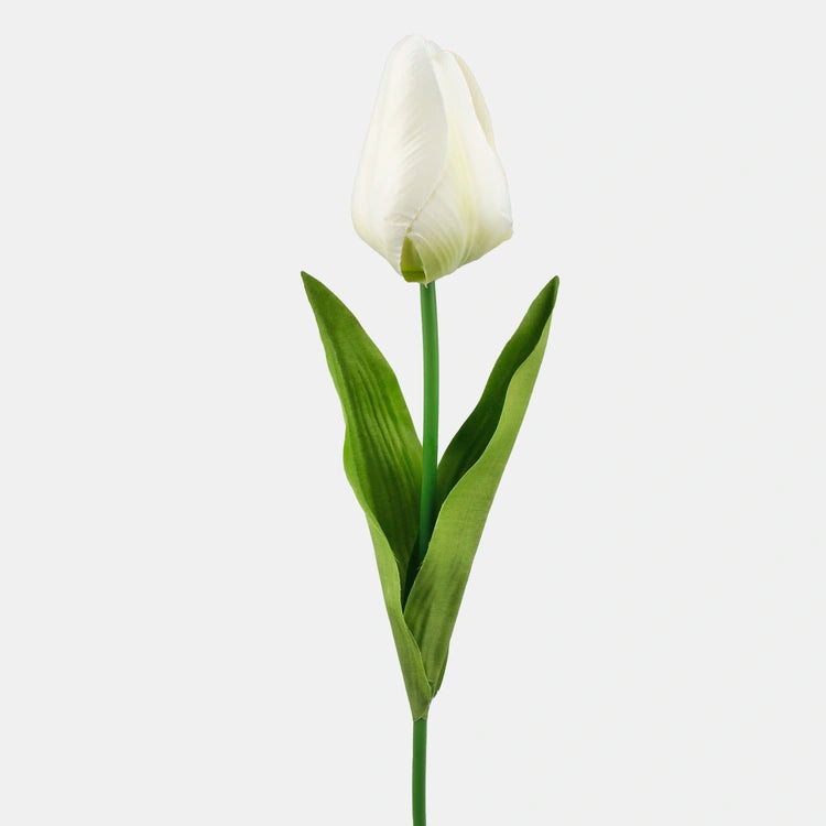 61cm Cream Tulip - Single Stem - Artificial Spring Flower