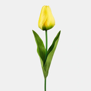 61cm Yellow Tulip - Single Stem - Artificial Spring Flower