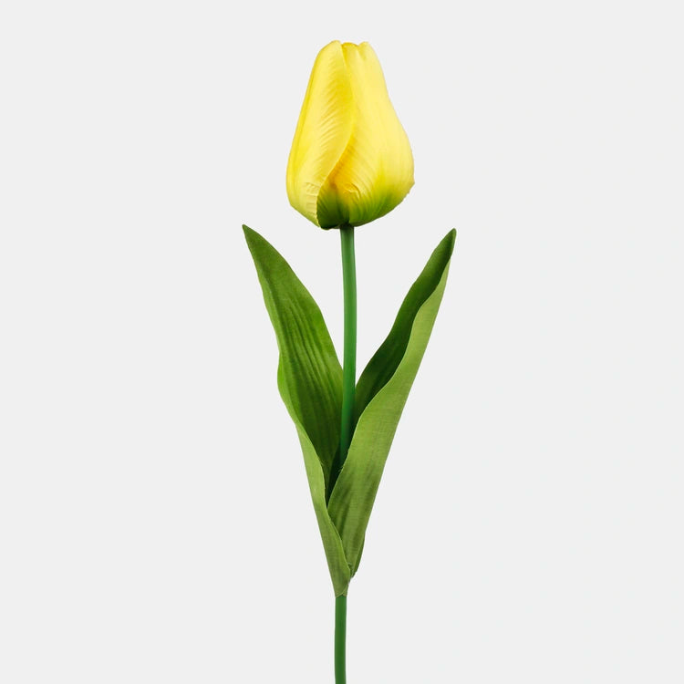 61cm Yellow Tulip - Single Stem - Artificial Spring Flower