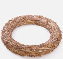 Load image into Gallery viewer, 40cm (16&quot;) Straw Wreath Ring - Easter Christmas Autumn