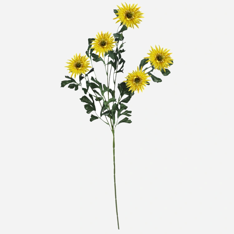 91cm Yellow Cornflower - Single Stem - Artificial Flower
