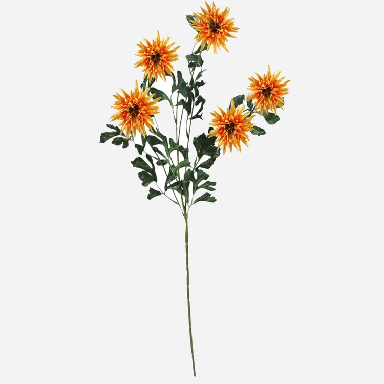 91cm Orange Cornflower - Single Stem - Artificial Flower