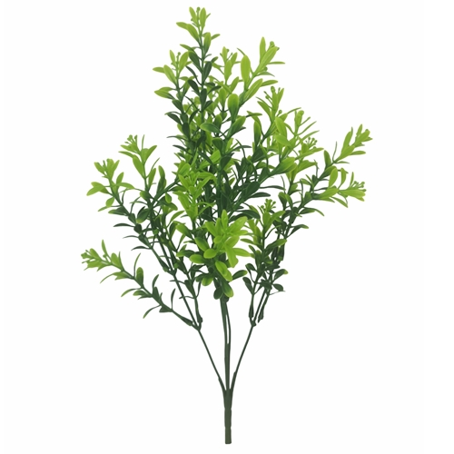 37cm Artificial Tea Leaf Bush Green - Greenery Bunch