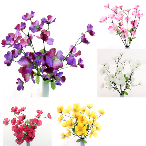 39 cm Cherry Blossom Bush- Artificial Silk Flower