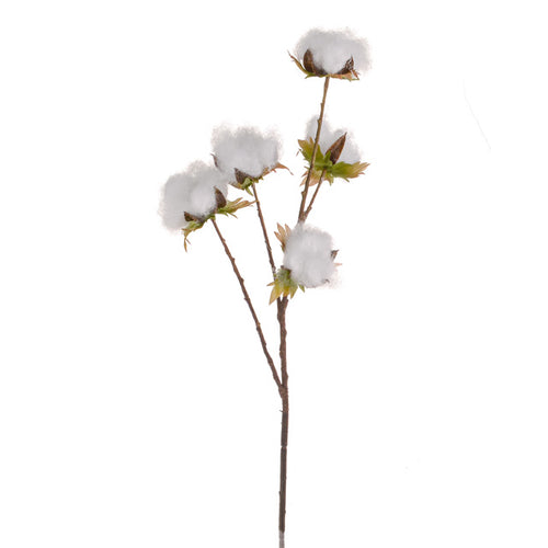 67 cm Artificial Cotton Pod Spray
