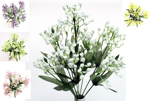 33cm Gyp Bush - Artificial Silk Flower