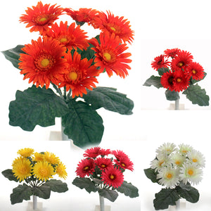 30 cm Gerbera Bush - Artificial Silk Flower