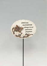 Load image into Gallery viewer, Memorial Bronze 3D Butterfly Stick Stake Pick Plaque Tribute Graveside Ornament