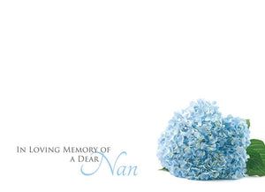 Large Funeral Tribute Message Card Cards.