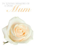 Load image into Gallery viewer, Large Funeral Tribute Message Card Cards.