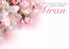 Load image into Gallery viewer, Large Funeral Tribute Message Card Cards.