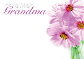 Large Funeral Tribute Message Card Cards.