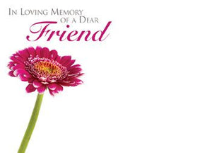 Large Funeral Tribute Message Card Cards.