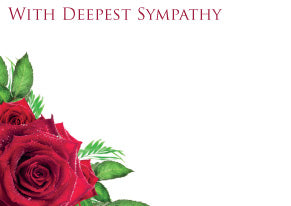 Large Funeral Tribute Message Card Cards.