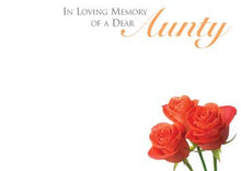 Load image into Gallery viewer, Large Funeral Tribute Message Card Cards.