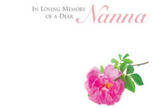 Load image into Gallery viewer, Large Funeral Tribute Message Card Cards.