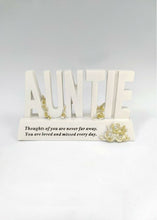 Load image into Gallery viewer, Gold Plinth Memorial Letters- Rose Flower - Remembrance Graveside Plaque Tribute