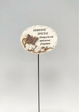 Load image into Gallery viewer, Memorial Bronze 3D Butterfly Stick Stake Pick Plaque Tribute Graveside Ornament